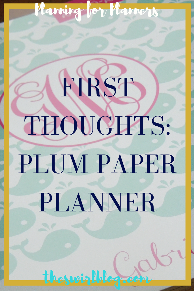 Planning For Planners Part 3: The Plum Paper Planner