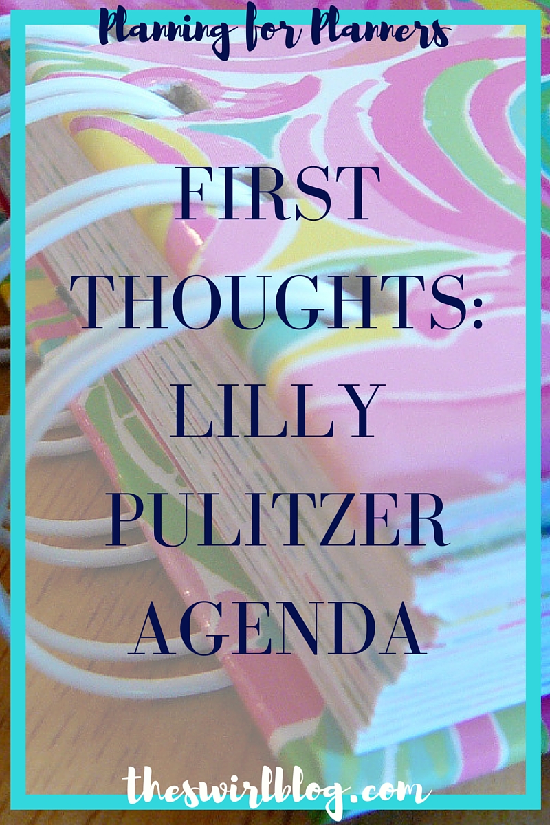 Planning for Planners Part 2: The Lilly Pulitzer Agenda