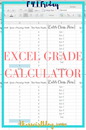 Excel Grade Calculator