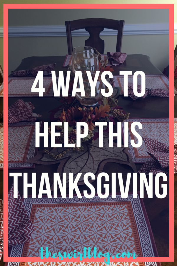 4 Ways to Help This Thanksgiving!
