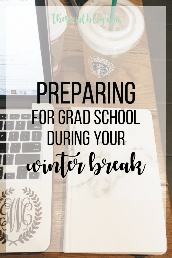 Planning for Graduate School During Winter Break!