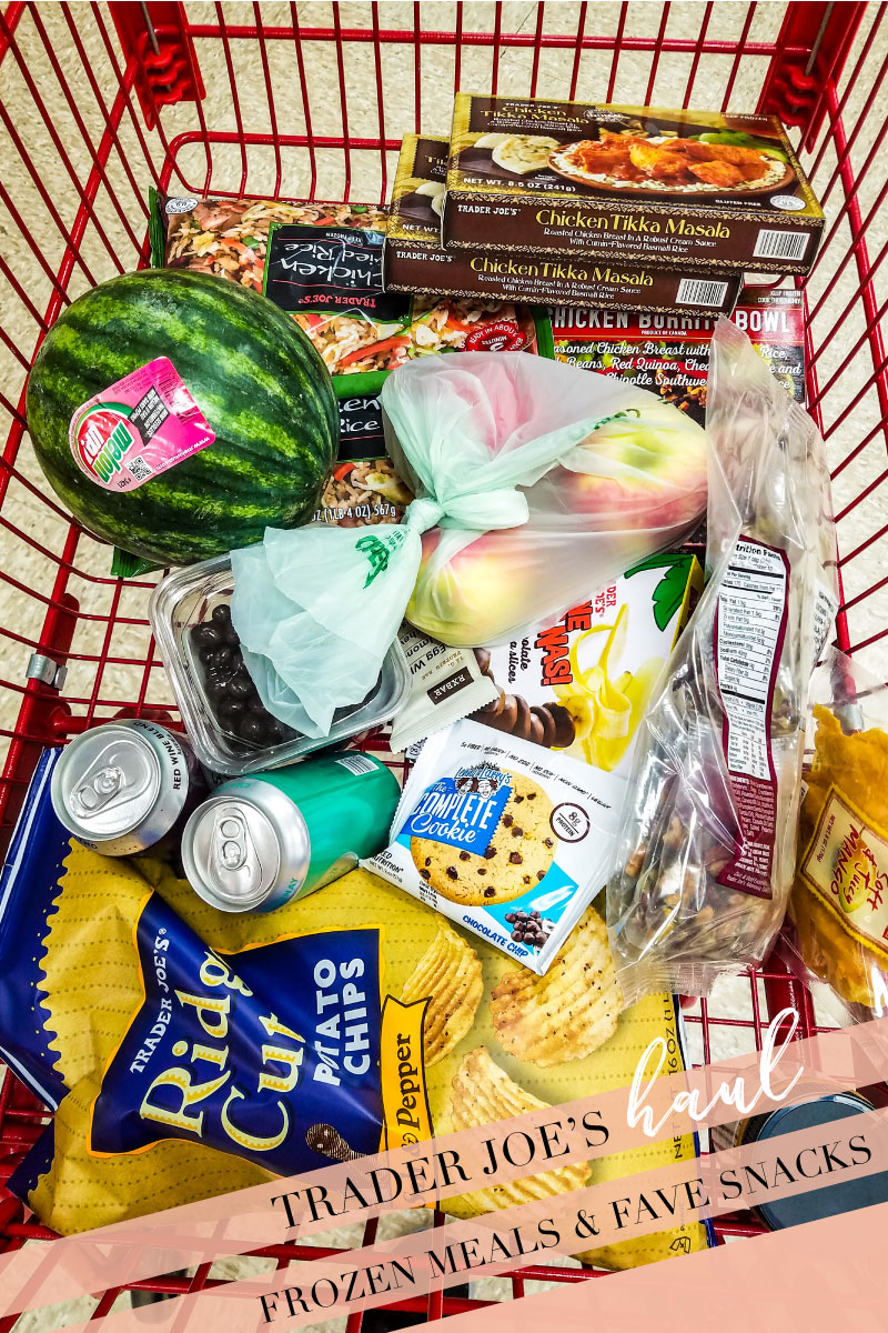 I went to Trader Joe's on a whim last week and picked up some great frozen meals, healthy(ish!) snacks, and some new wine to try!