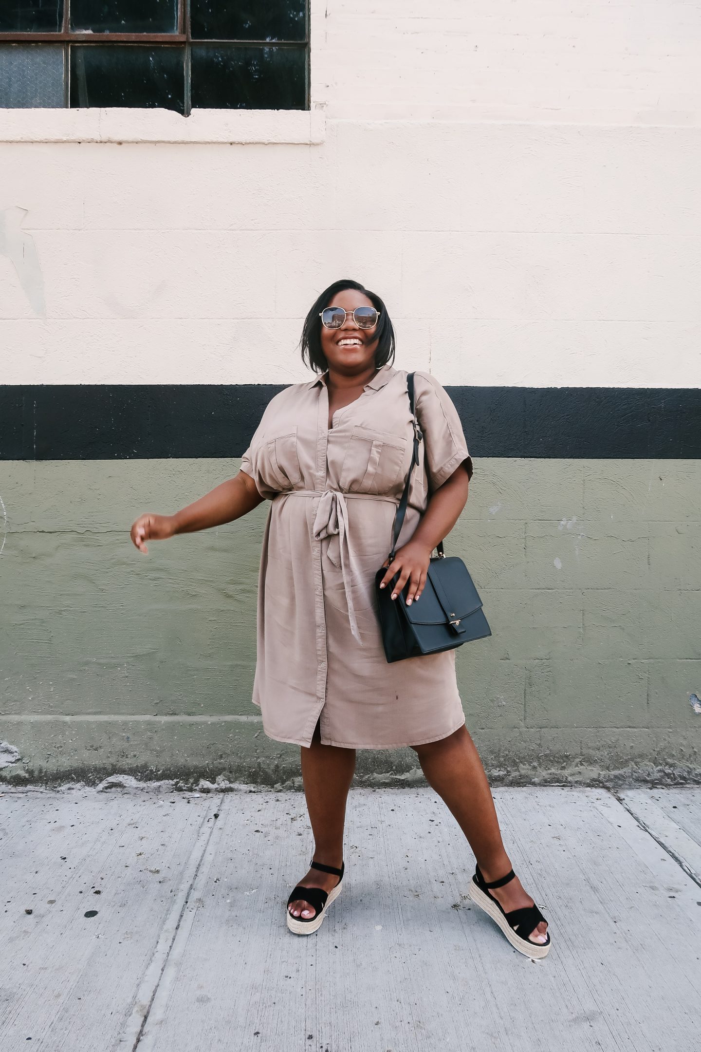 nude dress h&m 2020 goals gabby in the city blog
