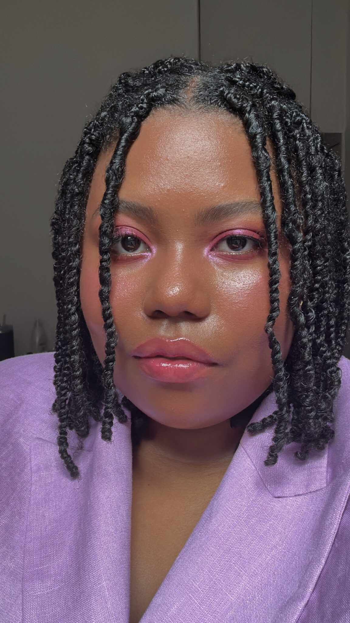 gabby whiten eyeshadow pink colorful look summer the weekly 06.30.23