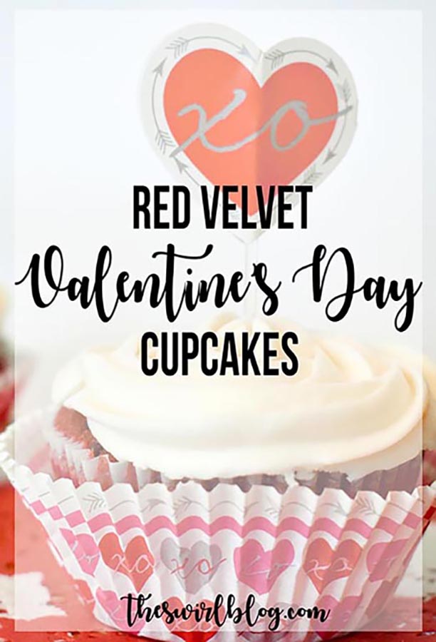 Red Velvet Valentine’s Day Cupcakes