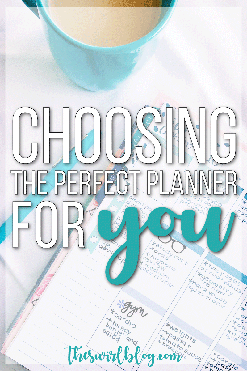 Choosing the Perfect Planner For You!