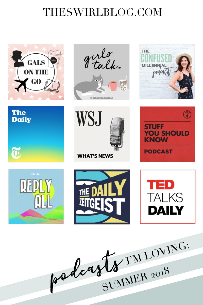 I've seen podcasts becoming kind of a hot topic lately, so today I'm sharing the podcasts that I've been listening to this summer!